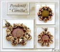 Pattern Puca Pendant Camilla uses Super Kheops Arcos Cabochon Foc with bead purchase